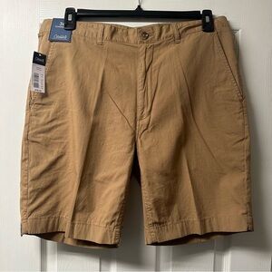 Roundtree & Yorke Men's Flat Front 9" Inseam Khaki Shorts Size 36